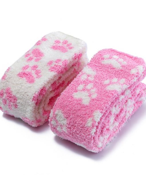 fleece thigh high socks